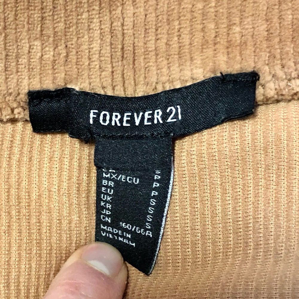 Forever 21 Tan Soft Ribbed Mini Skirt - Picture 3 of 7